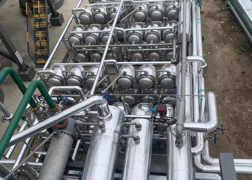 Ethanol dehydration equipment install